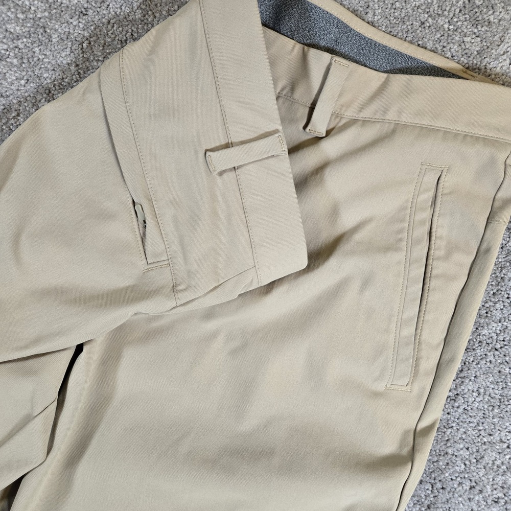 FLX Performance Jogger Pants Mens Khaki Chino Performance Stretch Size Large